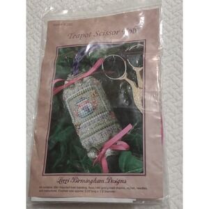 Teapot scissor fob by Lorri Birmingham Designs